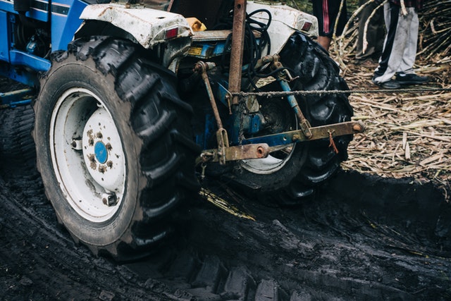 Cultor Tire on farm tractor